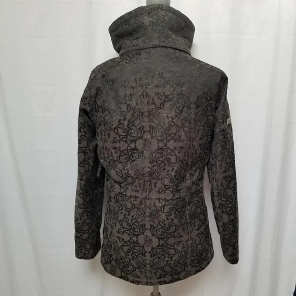 CAPP3L Ride Snowboard  Brown Black Print Jacket S - Picture 2 of 16
